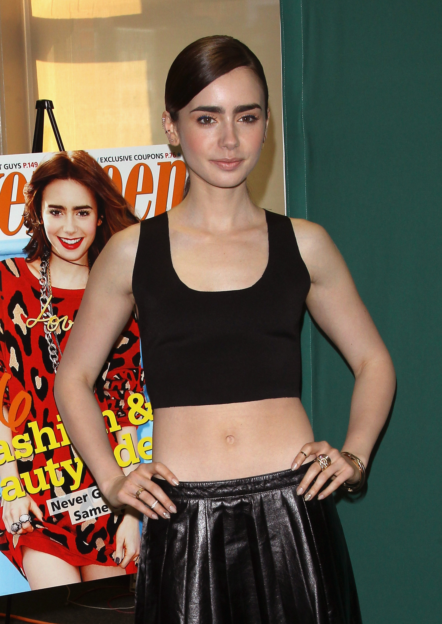Lily Collins Seventeen Magazine September Cover Issue Celebration - New York, Aug. 6, 2013 