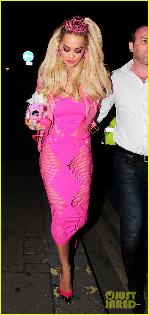 Rita Ora as Barbie for Halloween