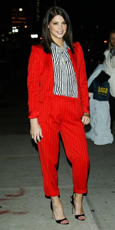 Ashley Greene visits the Late Show with David Letterman in New York City 