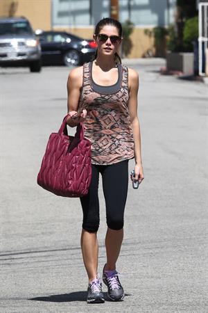 Ashley Greene leaving the gym in Studio City on May 30, 2012