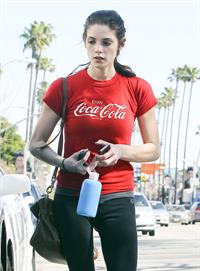 Ashley Greene leaving the gym in Santa Monica on Feb 8, 2012 