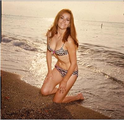 Claudine Auger in a bikini