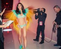 Hilary Rhoda in lingerie