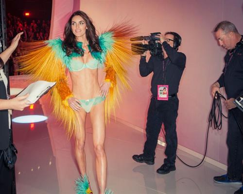 Hilary Rhoda in lingerie