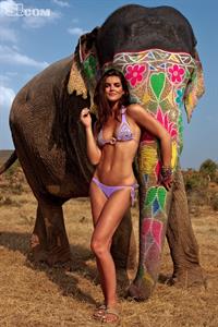 Hilary Rhoda in a bikini