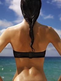 Hilary Rhoda in a bikini