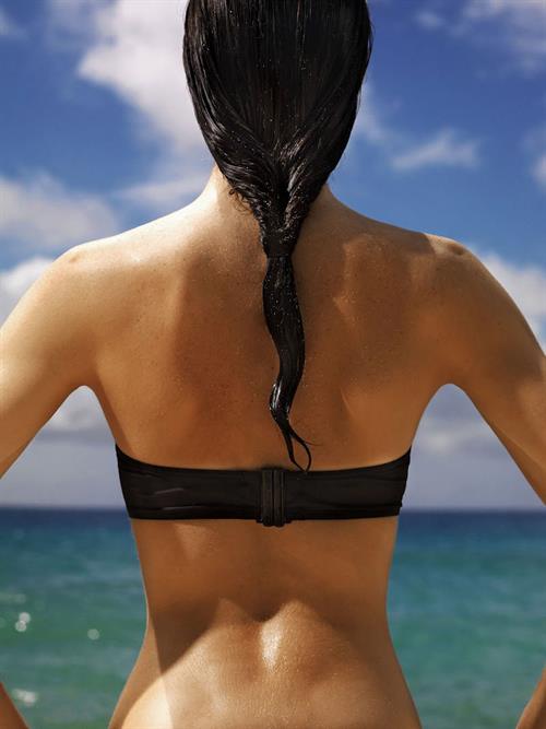 Hilary Rhoda in a bikini