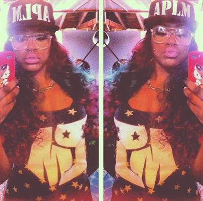 Lucci Vee taking a selfie