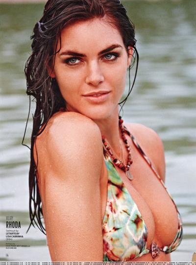 Hilary Rhoda in a bikini