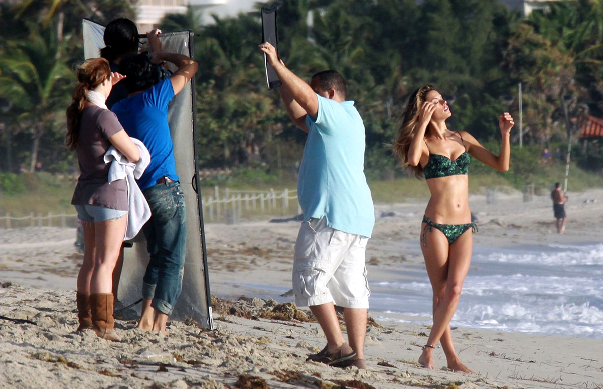 Alessandra Ambrosio in a bikini