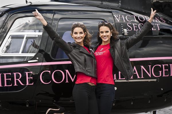 Alessandra Ambrosio the grand opening of a Victoria Secrets store in Toronto on October 28, 2010 