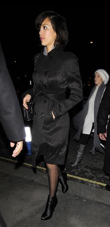Jessica Alba night out in London February 13, 2010 