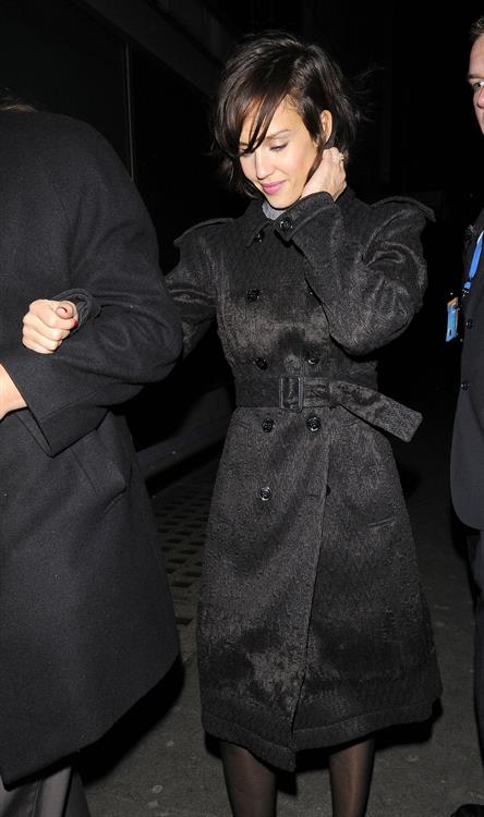 Jessica Alba night out in London February 13, 2010 