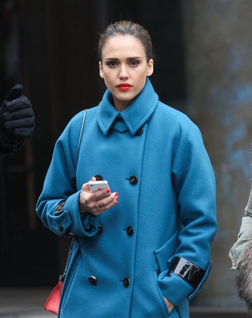 Jessica Alba out and about in New York City on January 15, 2012