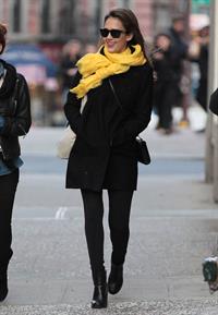 Jessica Alba out and about in New York on March 9, 2012