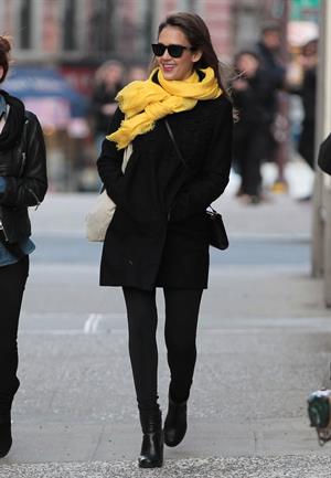 Jessica Alba out and about in New York on March 9, 2012