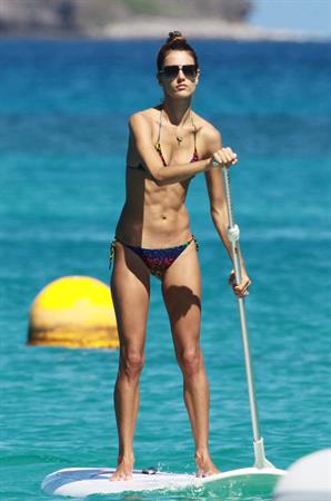 Alessandra Ambrosio in St Barth French West Indies on January 23, 2010