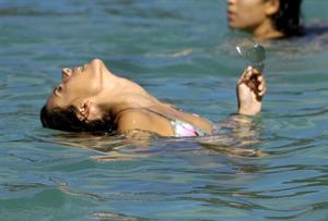Alessandra Ambrosio Saint Barthelemy Candids on January 22, 2009 