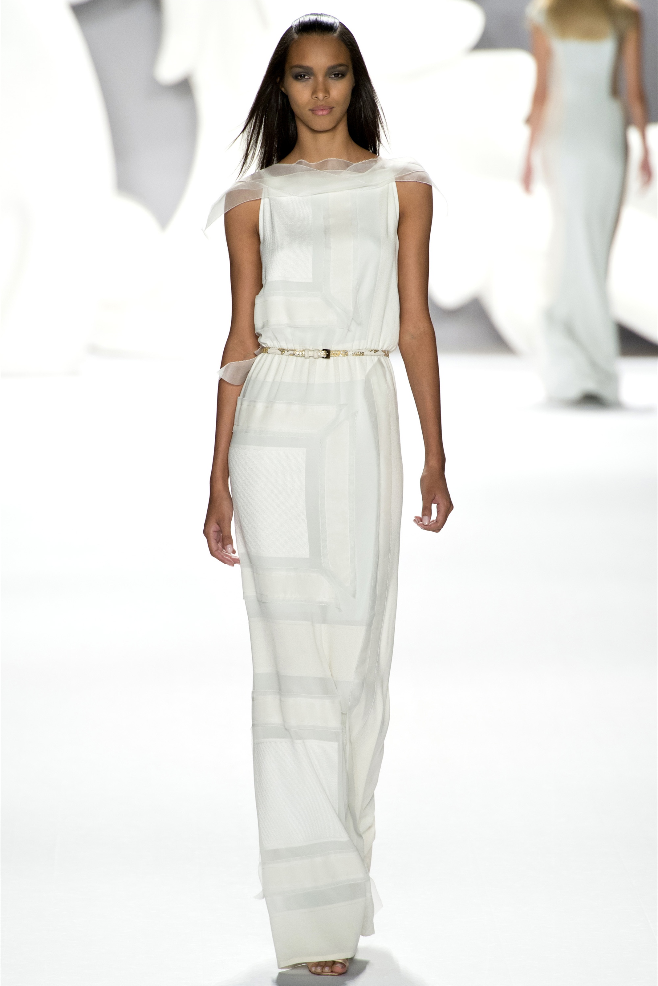 Длинные простые платья. Carolina Herrera платья с подиумов. Платье Carolina Herrera 2012.
