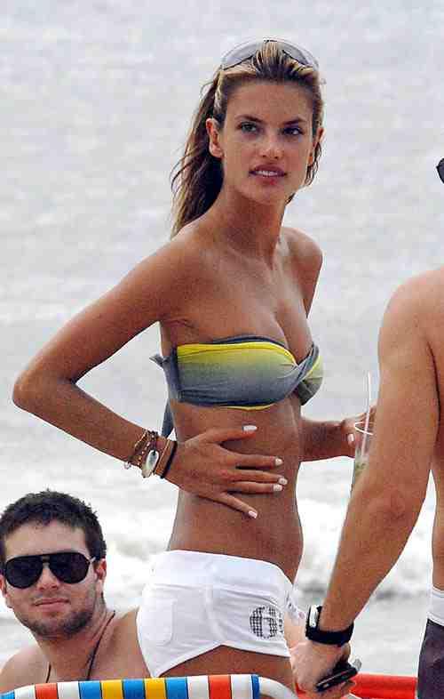 Alessandra Ambrosio in a bikini