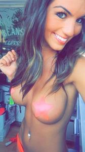 Carlie Jo in lingerie taking a selfie