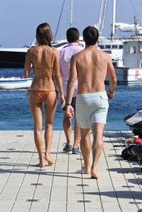 Alessandra Ambrosio in a bikini - ass