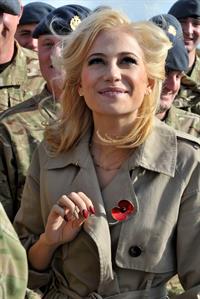 Pixie Lott at RAF Northolt in London 10/24/12