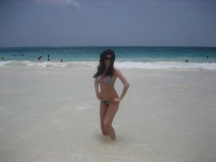 Margarita Giliadov in a bikini