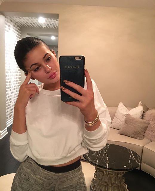 Kylie Jenner taking a selfie