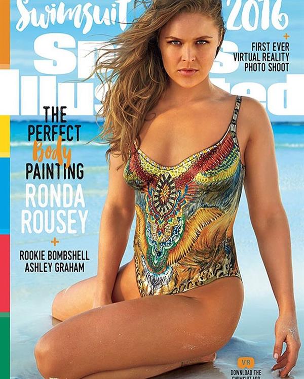 Sports Illustrated Swimsuit 2016 - Ronda Rousey body paint
