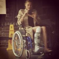 Jessica Hart taking a selfie