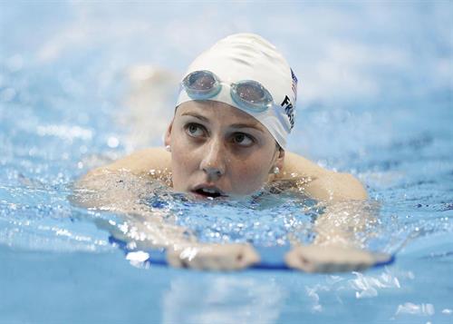 American Olympic Swimmer Missy Franklin won Gold in the 2012 Olympics