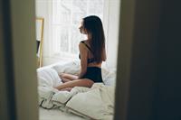 Abi Penhale in lingerie