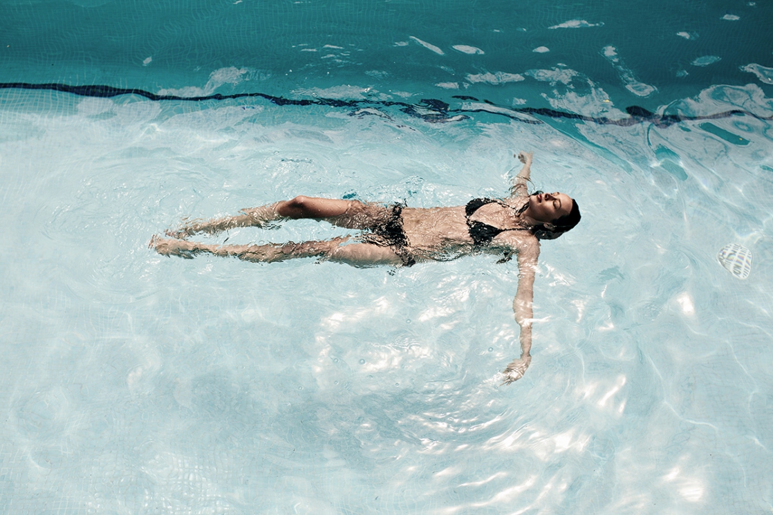 Abi Penhale in a bikini