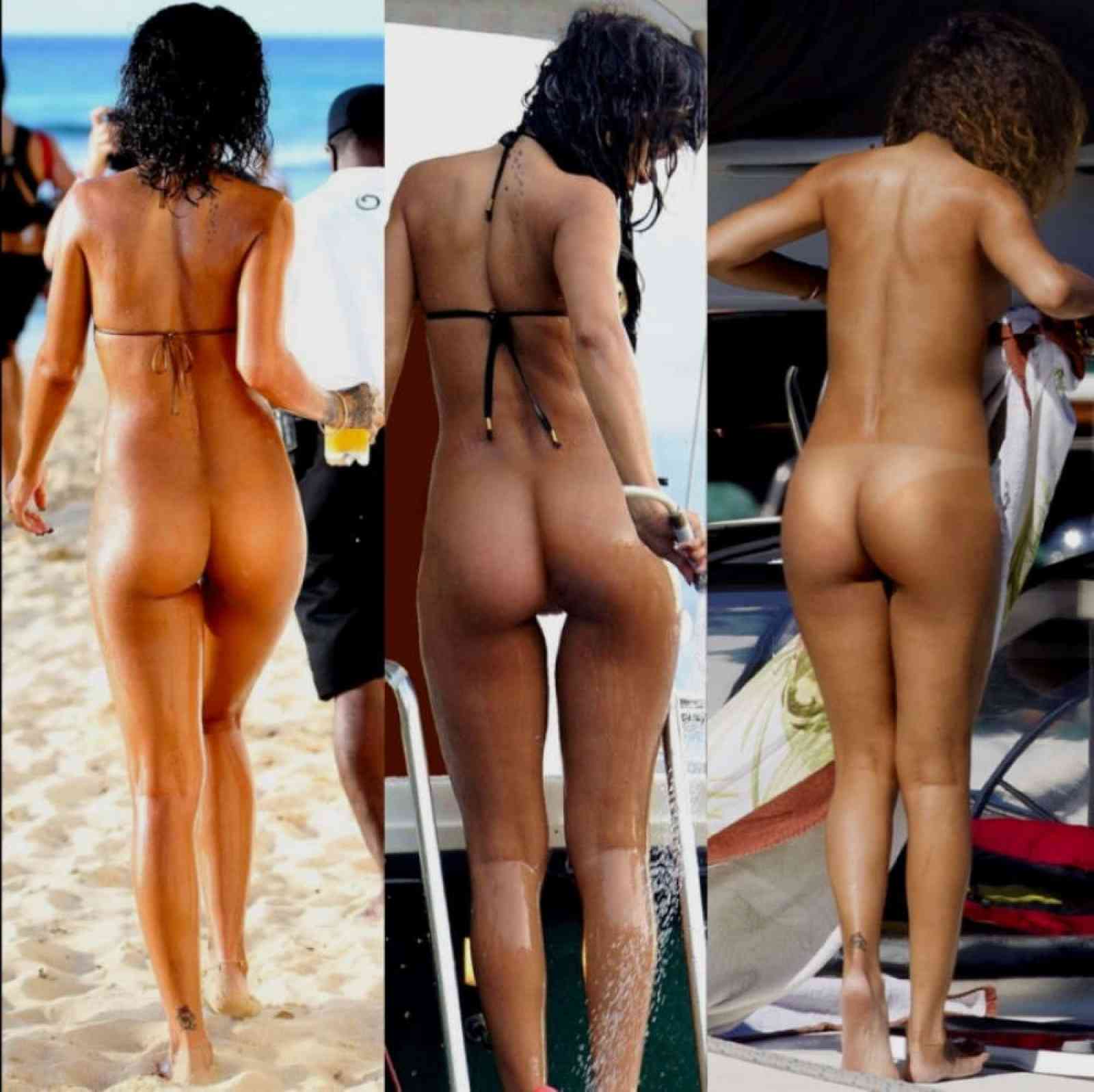 Naked celebrity butts