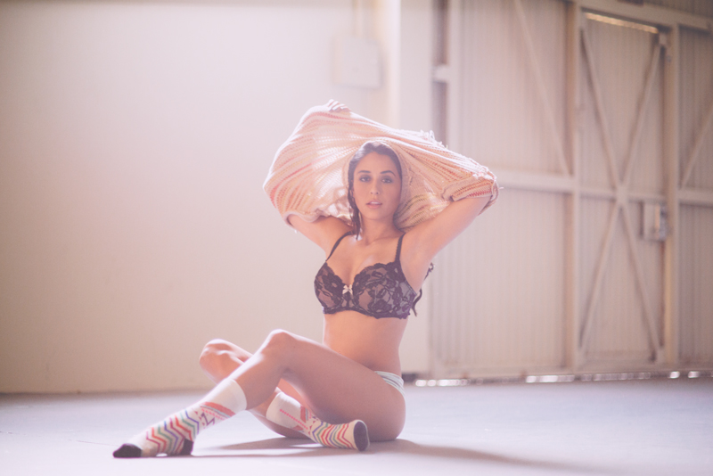 Tianna Gregory in lingerie