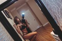 Tianna Gregory in lingerie taking a selfie