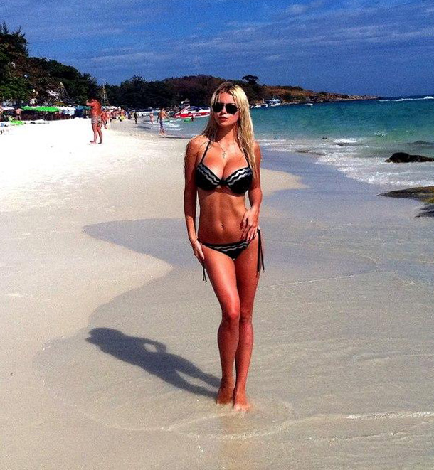 Ekaterina in a bikini