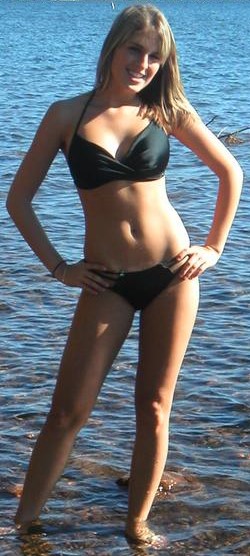 Anonymous in a bikini