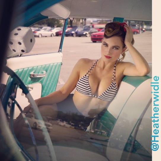 Heather Widle in a bikini