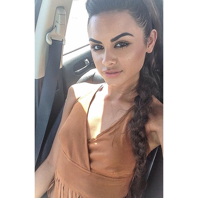 Sophia Miacova taking a selfie