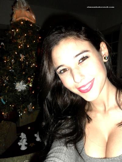 Angie Varona taking a selfie