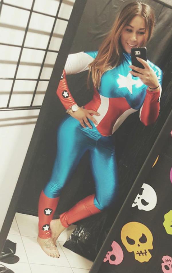 Alicia Michaela taking a selfie