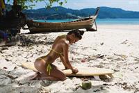 Viktoria Odintsova in a bikini