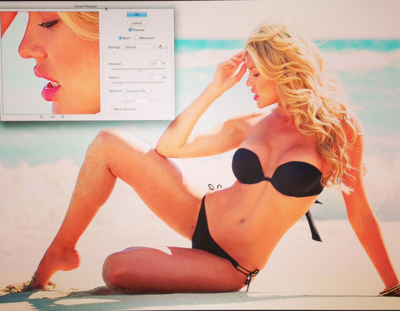 Anonymous in a bikini