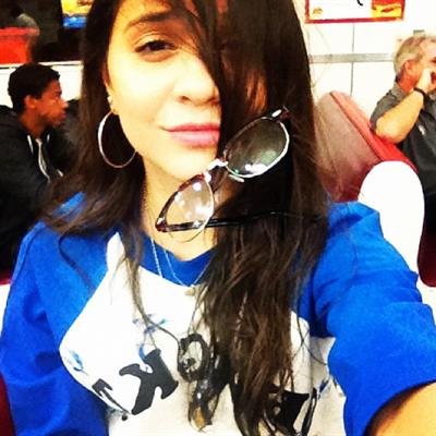 Stella Hudgens taking a selfie