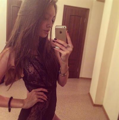 Polina Litvinova taking a selfie