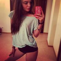 Polina Litvinova taking a selfie