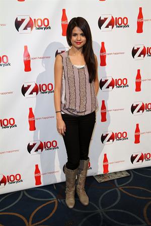 Selena Gomez Z100 Coca Colas all access lounge pre show in New York City December 10, 2010