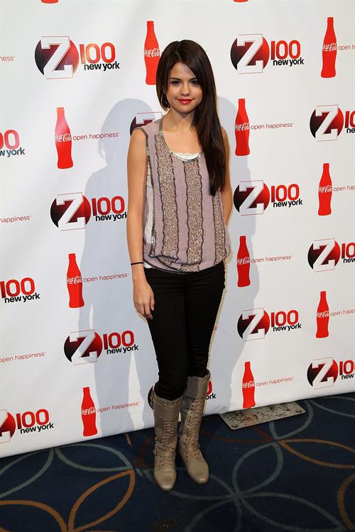Selena Gomez Z100 Coca Colas all access lounge pre show in New York City December 10, 2010